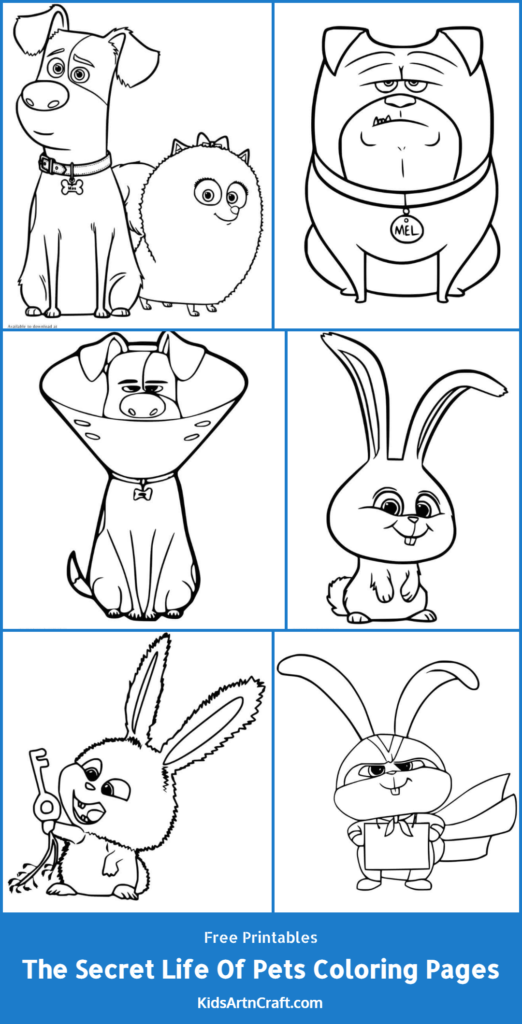The Secret Life Of Pets Coloring Pages For Kids – Free Printables ...
