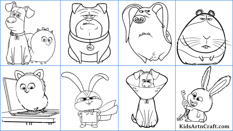 The Secret Life Of Pets Coloring Pages For Kids – Free Printables ...