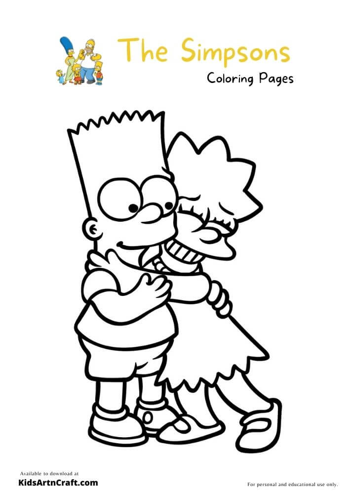 The Simpsons Coloring Pages For Kids