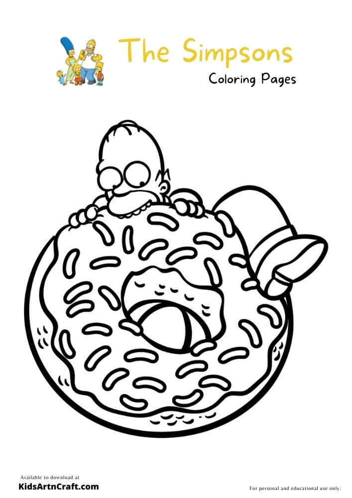The Simpsons Coloring Pages For Kids