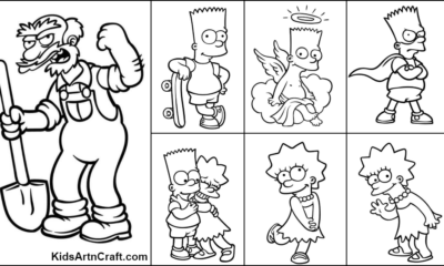 The Simpsons Coloring Pages For Kids – Free Printables