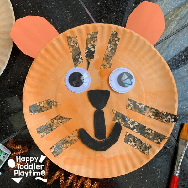 Tiger Paper Plate Craft For Kids