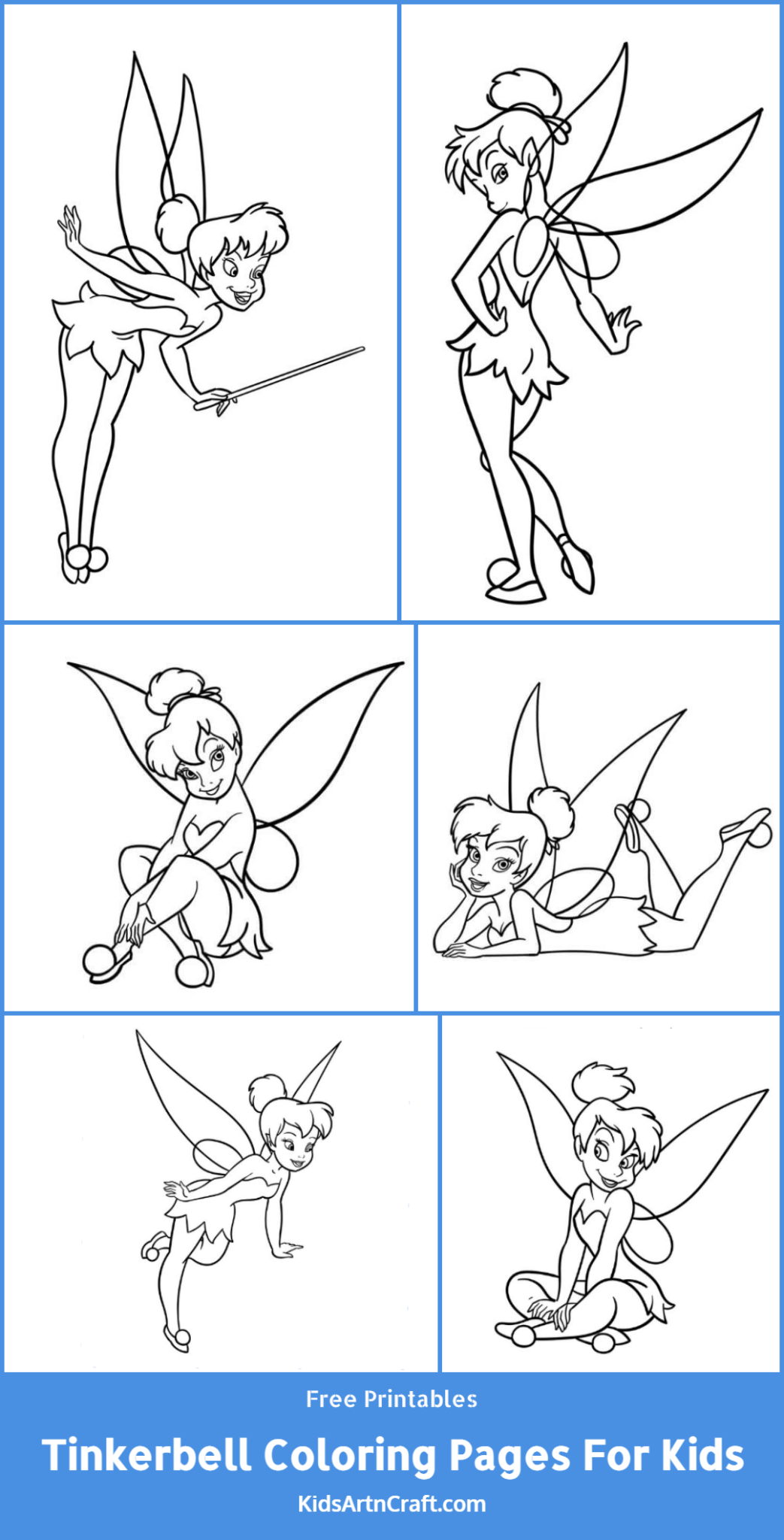 Tinkerbell Coloring Pages For Kids – Free Printables - Kids Art & Craft