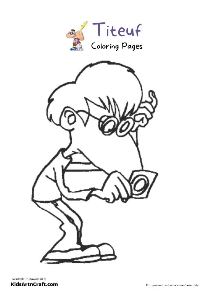 Titeuf Coloring Pages For Kids