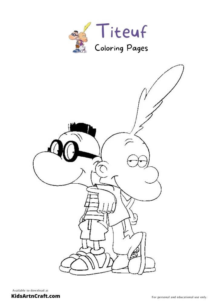 Titeuf Coloring Pages For Kids