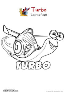 Turbo Coloring Pages For Kids – Free Printables - Kids Art &amp; Craft