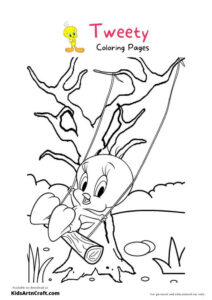 Tweety Coloring Pages For Kids – Free Printables - Kids Art &amp; Craft