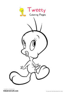 Tweety Coloring Pages For Kids – Free Printables - Kids Art &amp; Craft