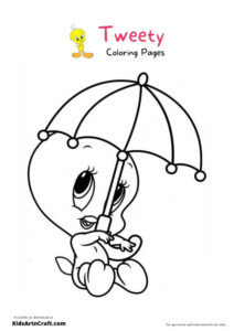 Tweety Coloring Pages For Kids – Free Printables - Kids Art & Craft
