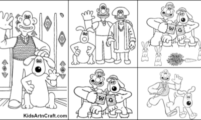 Wallace and Gromit Coloring Pages For Kids – Free Printables