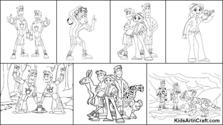 Wild Kratts Coloring Pages For Kids – Free Printables - Kids Art & Craft