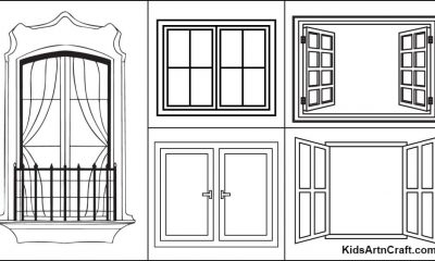 Window Coloring Pages For Kids – Free Printables
