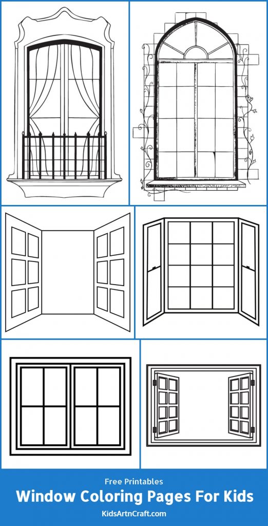 Window Coloring Pages For Kids – Free Printables - Kids Art & Craft