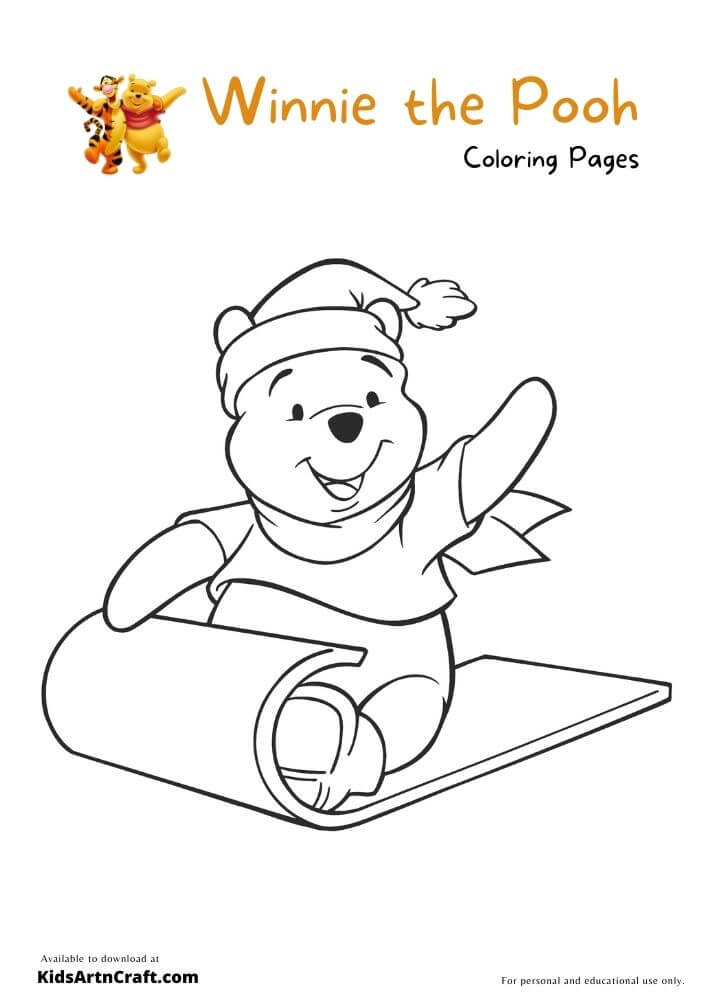 Winnie the Pooh Coloring Pages For Kids