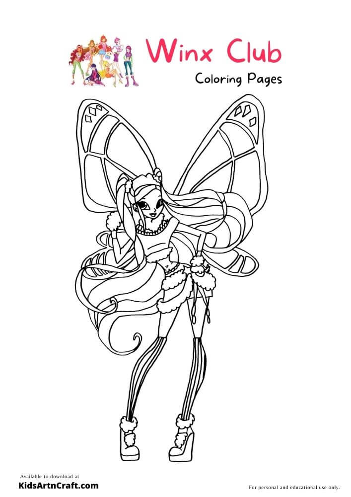 Winx Club Coloring Pages For Kids