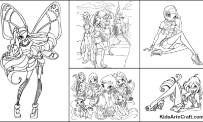 Winx Club Coloring Pages For Kids – Free Printables