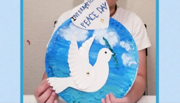 World Peace Day Dove Craft For Kids