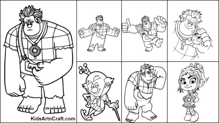 Wreck-it Ralph Coloring Pages For Kids – Free Printables - Kids Art &amp; Craft