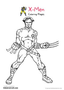 X-Men Coloring Pages For Kids – Free Printables - Kids Art & Craft