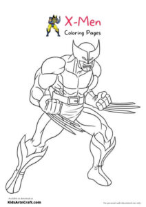 X-Men Coloring Pages For Kids – Free Printables - Kids Art &amp; Craft