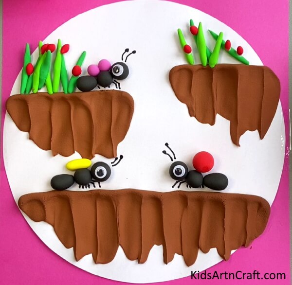 Clay Ant Carrying Food Art & Craft Clay Art & Craft For Kids 