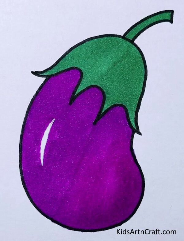Eggplant Drawing & Coloring Project For All Ages