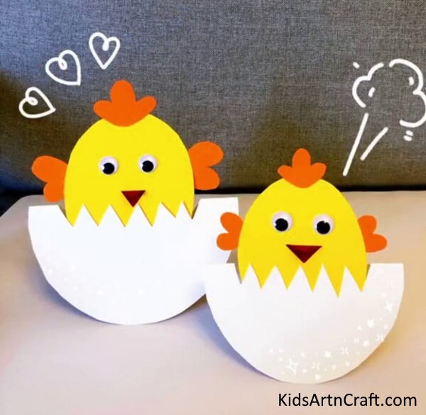 Chicken Paper Craft Project Simple Craft Ideas For School Project