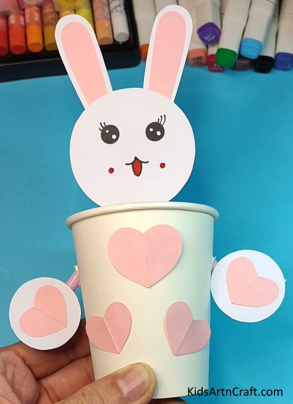 Cute Rabbit Paper Cup Craft