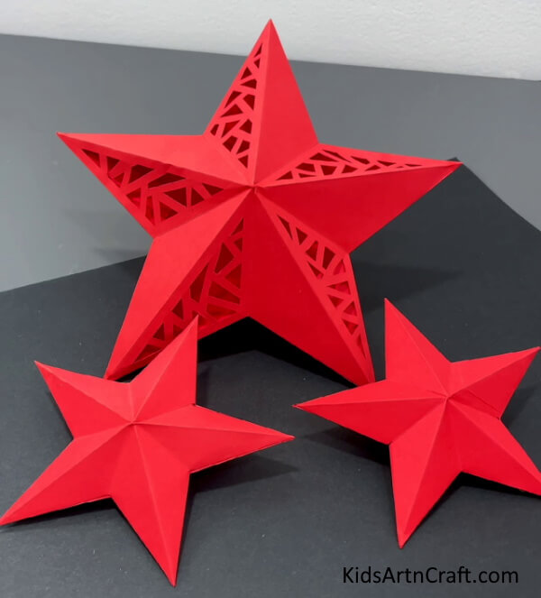 Easy Paper Star Craft For Home Decor