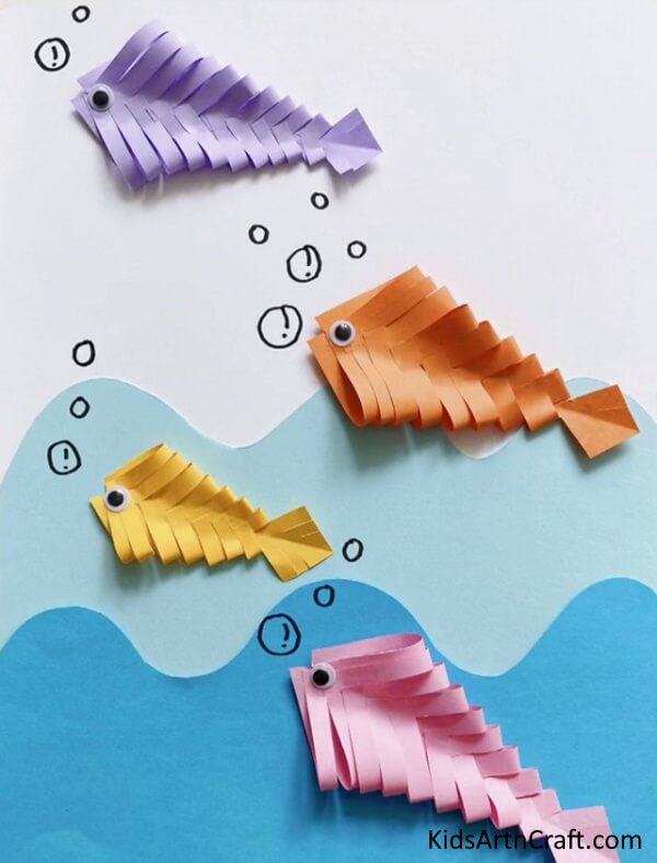 Fish Paper Craft Simple Craft Ideas For School project