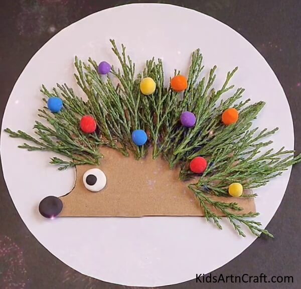 Hedgehog Craft Using Clay & Grass Clay Art & Craft For Kids 