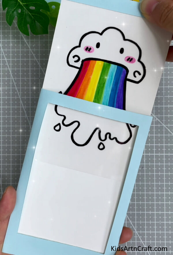 Paper Rainbow Card For Kids Easy To Make Recycled Craft For Kids 