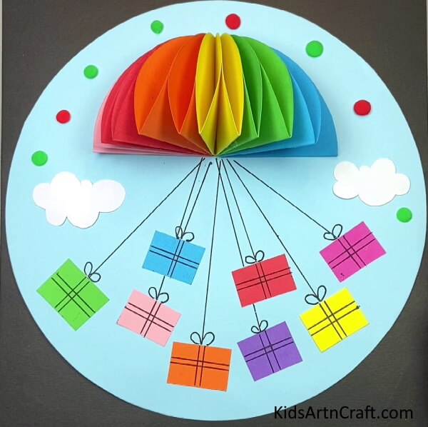 Rainbow 3D Hot Air Balloon Craft Clay Art & Craft For Kids 
