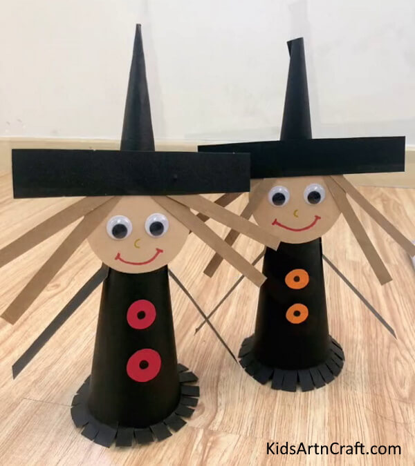 Witch Paper Craft For Halloween Simple Craft Ideas For School Project 