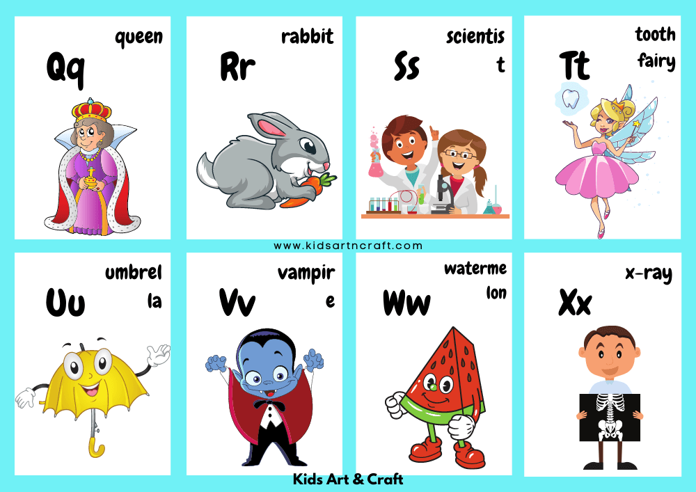 Alphabet Flashcards For Toddlers