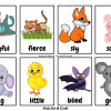 Animal Character Flashcards For Kids Featured Image