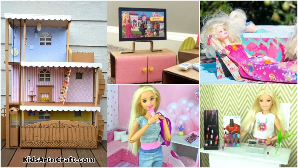 Barbie Day Cardboard Crafts for Kids - Kids Art & Craft