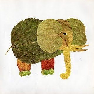 Leaf Art and Craft Ideas For Kids Beautiful Elephant Art Activity With Autumn Leaves