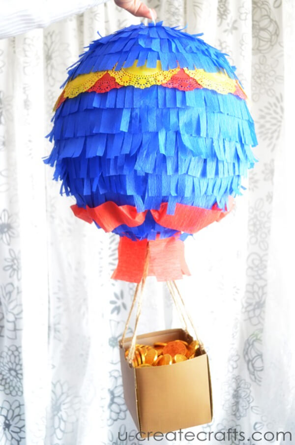 DIY Beautiful Hot Air Balloon Crepe Paper Decoration Craft Ideas Tutorial