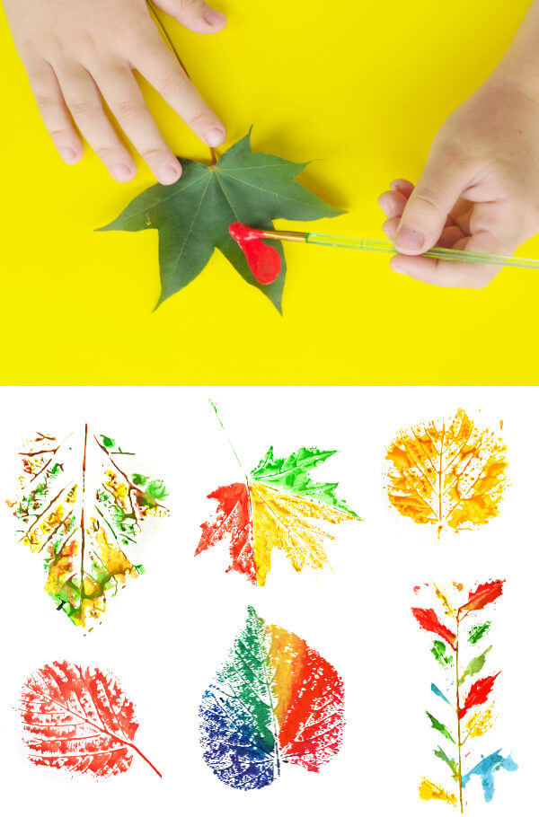 Leaf Painting Art & Craft Ideas Beautiful Leaf Painting Craft Activity