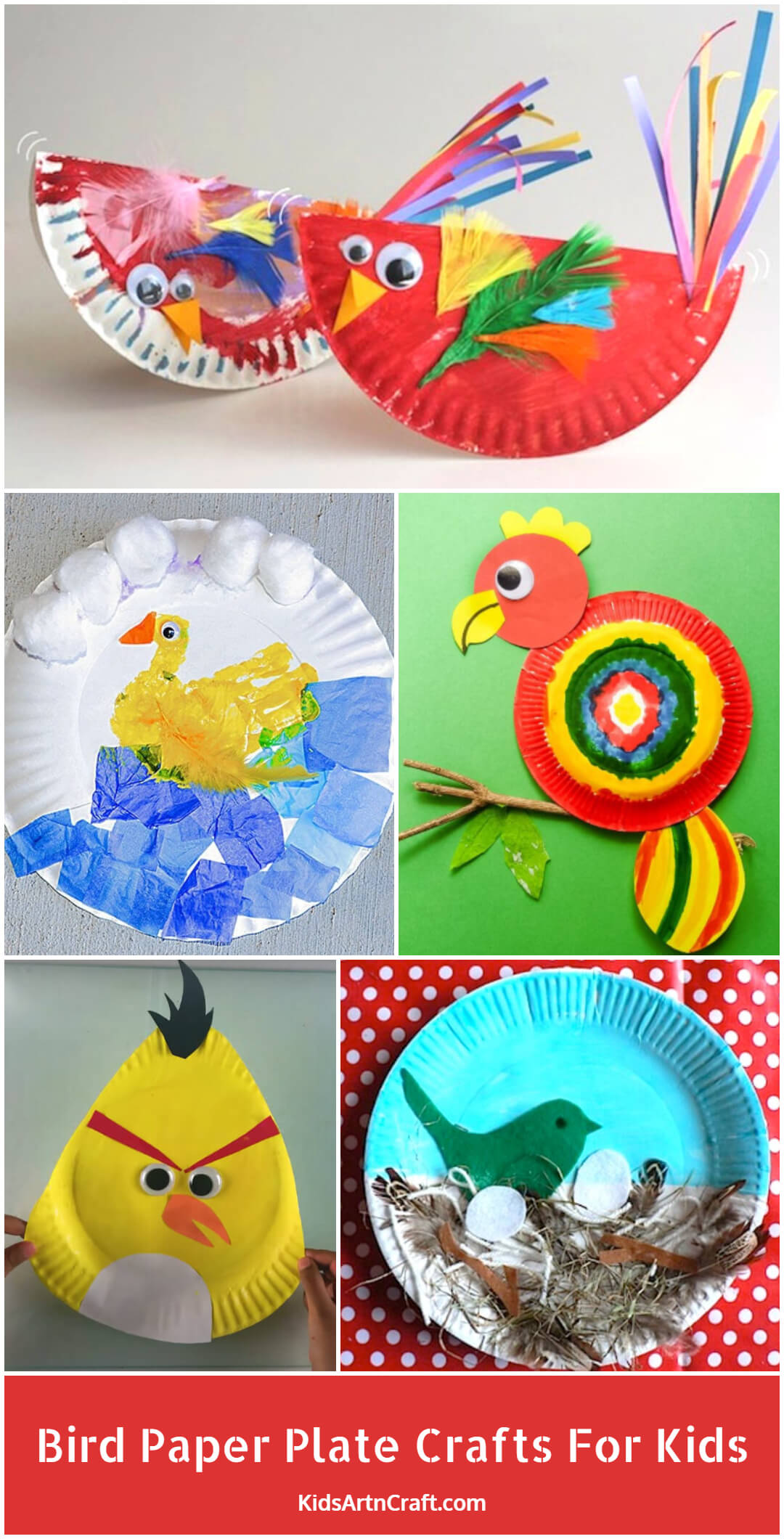 Bird Paper Plate Crafts For Kids