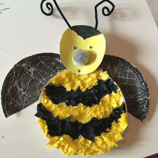 Bee Paper Plate Crafts for Kids Bumble Bee Paper Plate Craft