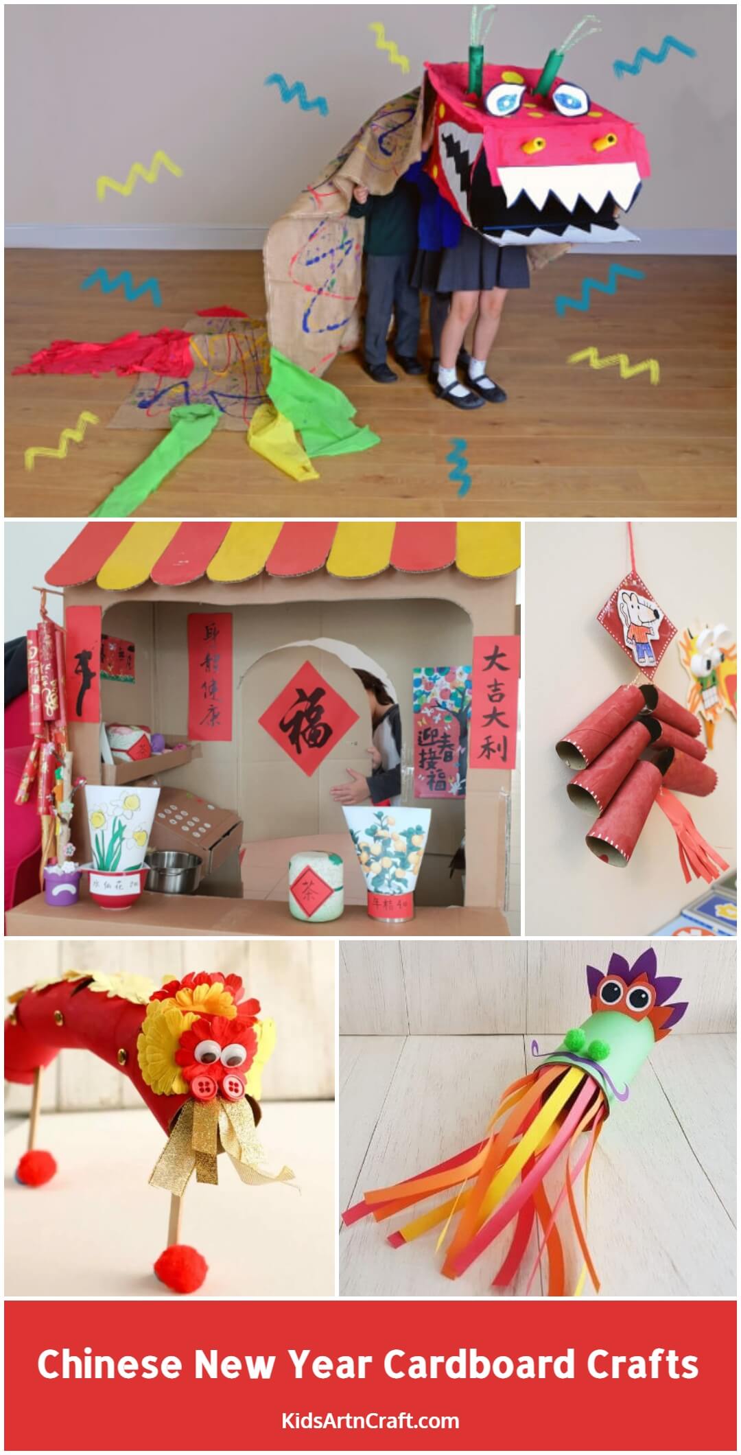 Chinese New Year Cardboard Crafts For Kids