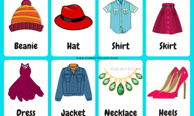 Clothes Flashcards For Kindergarten Featured Image