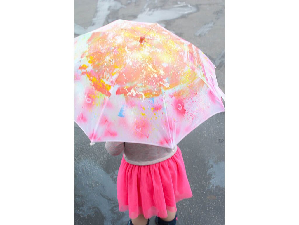 Creative DIY Painted Umbrellas For Kids