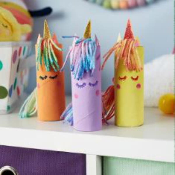 Cute Unicorn Cardboard Tube Craft For Kids