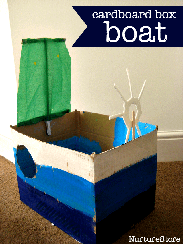 DIY Cardboard Box Boat Toys For Preschoolers DIY Boat Toys To Make At Home 