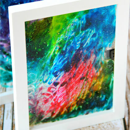 DIY Colorful Galaxy Stained Glass