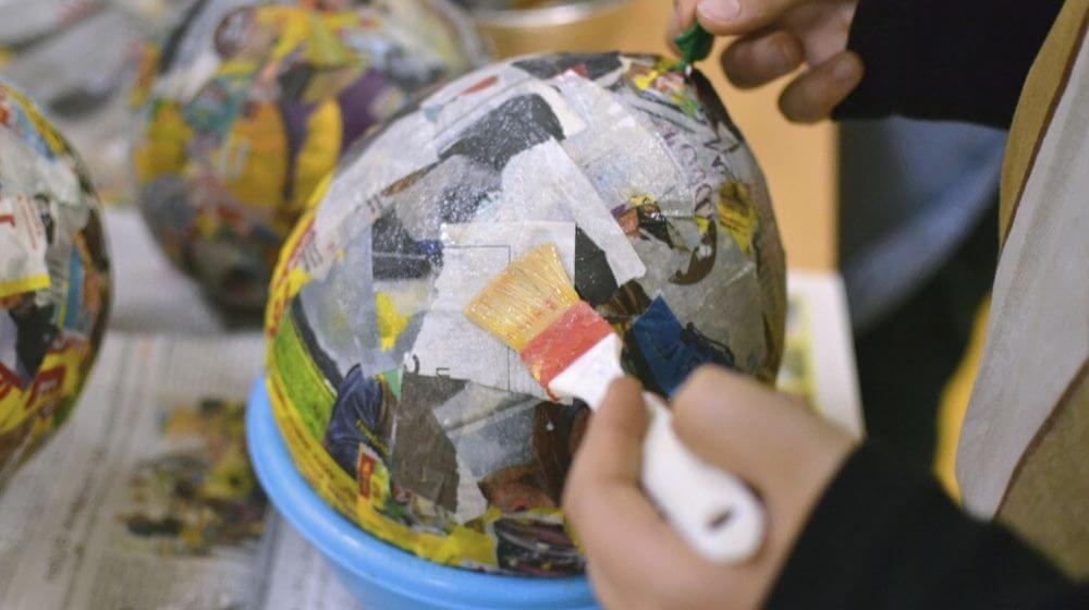 DIY Confetti Balloon Bowl For Kindergarten