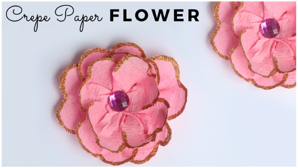 DIY Crepe Paper Flower Craft Step By Step Instruction